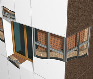 Вентилируемые фасады имеют так же декоративные и защитные свойства